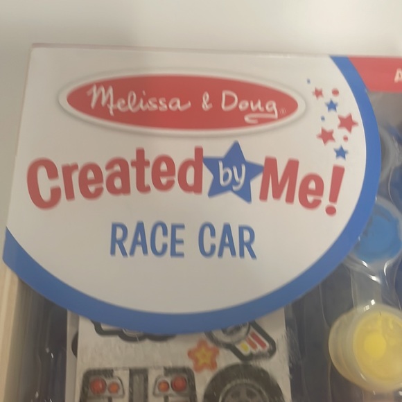 Melissa & Doug Decorate your Own Wooden Race Car # 8829 I - Picture 5 of 7